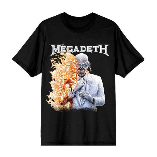 Megadeth Flame Vic Black Tee