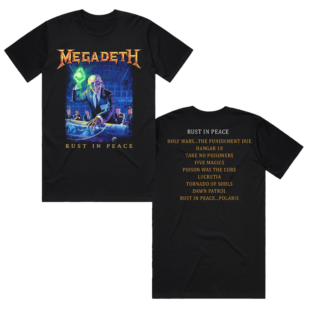 Rust In Peace Tracklist Tee
