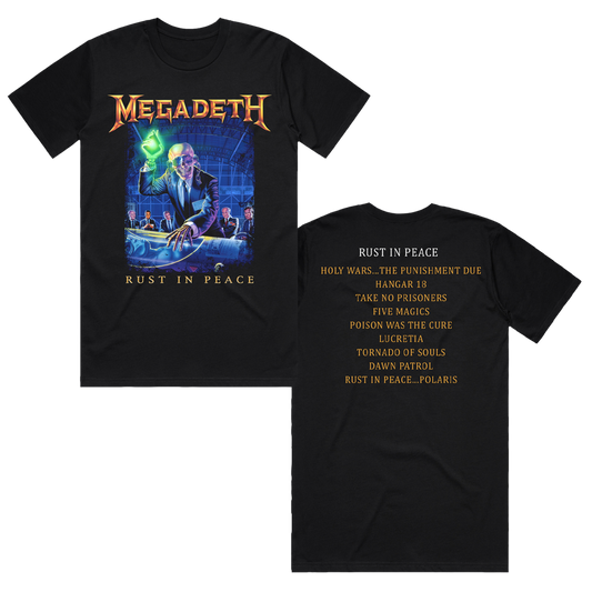 Rust In Peace Tracklist Tee